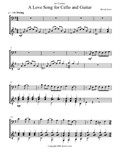 A Love Song for Cello and Guitar - Score and Parts