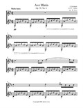 Ave Maria - D Major (Flute and Guitar) - Score and Parts