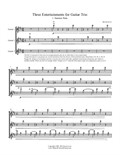 Three Entertainments (Trio) - Score and Parts