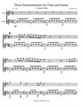 Three Entertainments (Flute and Guitar) - Score and Parts
