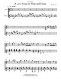 A Love Song for Flute and Guitar - Score and Parts