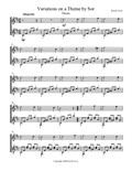 Variations on a Theme by Sor (Violin and Guitar) - Score and Parts