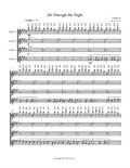 All Through the Night (Guitar Quartet) - Score and Parts