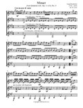 Minuet (Quartet) - Score and Parts