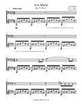 Ave Maria - E major (Cello and Guitar) - Score and Parts