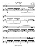 Ave Maria - E Major (Violin and Guitar) - Score and Parts