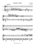 Capricho Arabe (Violin and Guitar) - Score and Parts