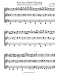 Jesu, Joy of Man's Desiring (Trio) - Score and Parts