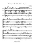 Flute Quartet No.1. Movement I - Allegro (Quartet) - Score and Parts